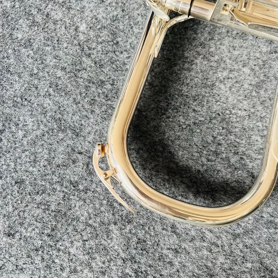Professional flugelhorn B-flat all silver made flugelhorn jazz instrument soft sound professional-grade tone trumpet horn