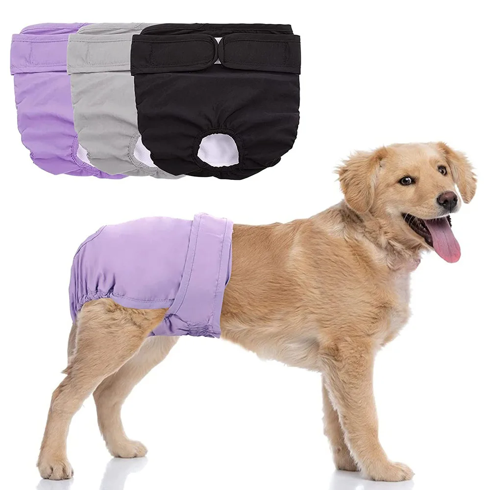Dog Diapers Shorts for Puppy Large Dog Female Adjustable Reusable