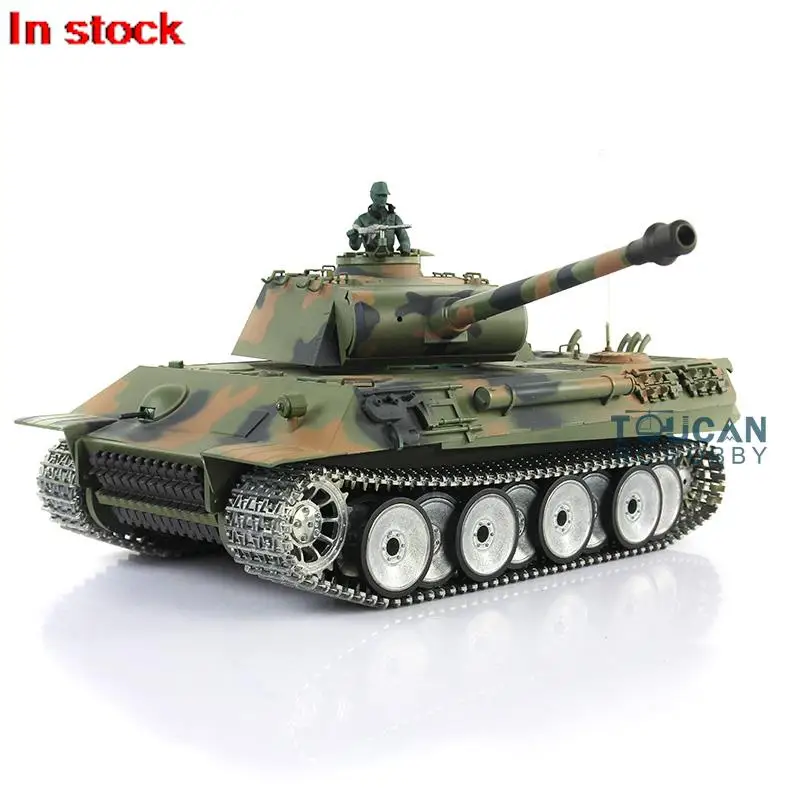 HENG LONG 1/16 7.0 Customized Ver Panther FPV RC Tank 3819 Metal Tracks Wheel Steel Gearbox Spring Army Toys BB Smoke TH17292 2