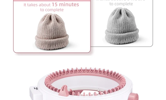 Macchina Per Maglieria Sentro 48 Aghi - Con Contatore, Per Sciarpe E Cappelli, Doppia Maglia - Foto 2