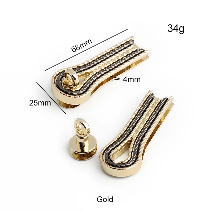 Fermoir à Serrure Tournante Uxcell 42x20 Mm - Lot De 2, Alliage, Or Clair (neuf)