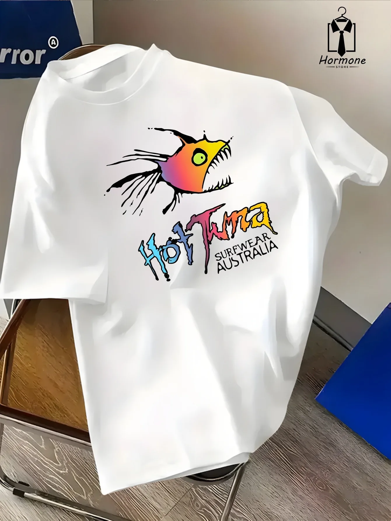 Neues Herren-Sommer-T-Shirt aus 100% Baumwolle mit Coolem Farbdruck Lässiges Sommer-Kurzarmshirt für Männer Trendig und Vielseitig Modisch