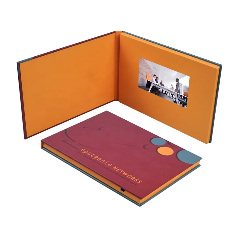 

4.3 Inch Brochure Video Card With Screen Digital Video Lcd Business Card