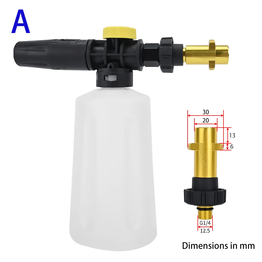 Hochdruckreiniger 750ML Schneeschaumgenerator Lanze Schaumkanone für AR Nilfisk Karcher Lavor STIHL Huter Interskol Elitech Bosh – Detail 9