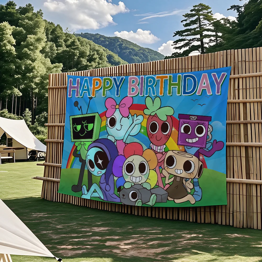 Festive Birthday Flag Tapestry