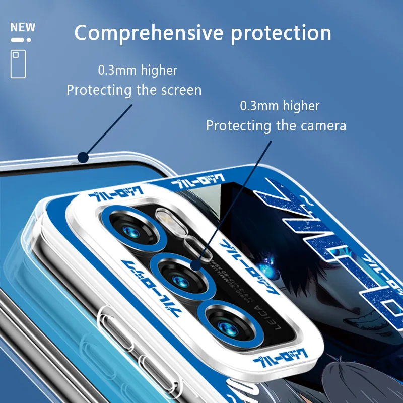 Sarung silikon lembut kunci biru, Pelindung untuk Realme 7i