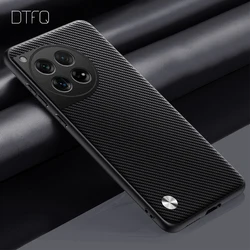Luxurious Shockproof Leather Pattern Case for OnePlus 12R (Carbon Fiber)