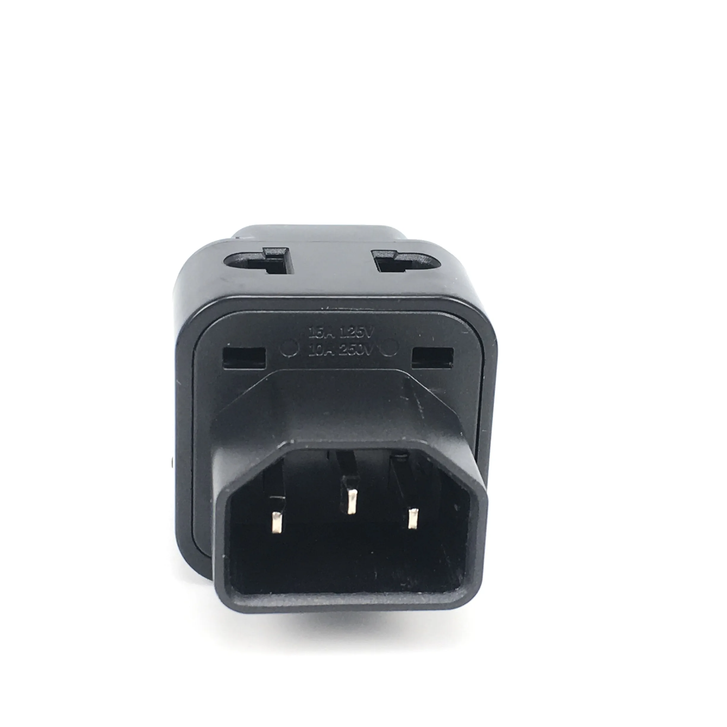 2 In 1 IEC 320 C14 Male To C13 Female Power Adapter PDU/UPS C13 Universal Female AU/US/UK/EU Special Conversion Plug