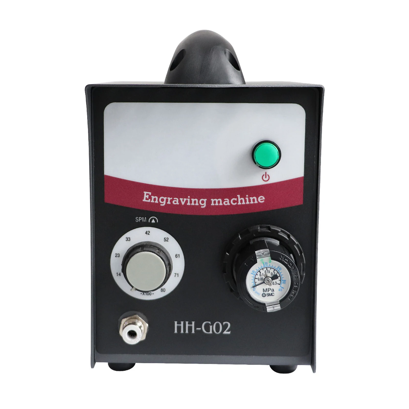 

HH-G02 High Quality Single-Head 110V/220V Pneumatic Engraving Machine Micro-Setting Reel Bead Edge Carving for Jewelry