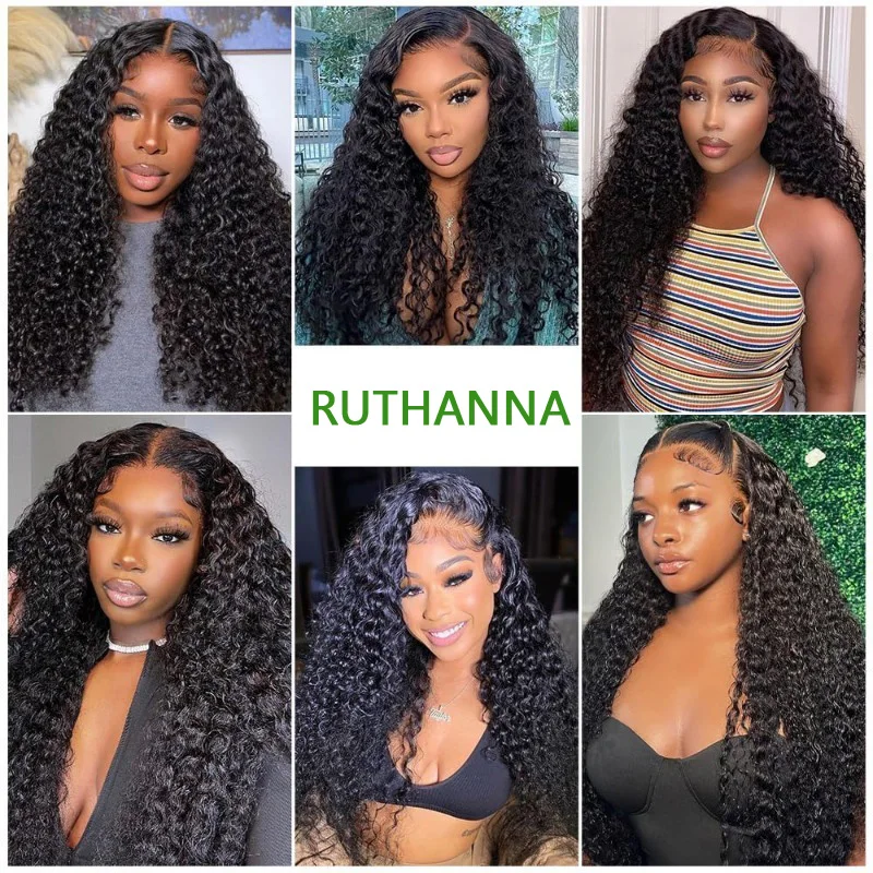 5x5 Lace Closure Kinky Curly Human Hair Pre-Plucked Hairline Brazilian Virgin Hair Transparent Lace Closure For Black Women