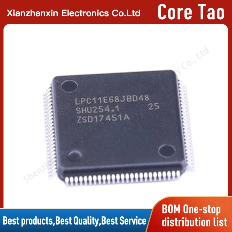 

1pcs/lot LPC11E68JBD100 LPC11E68 LQFP-100 MUC processor chips in stock