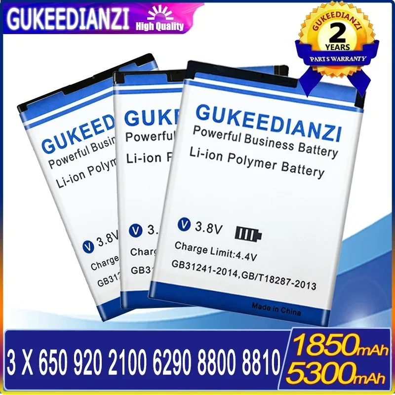Batteria Per Nokia Ta-1029/2100 3200/X 1045/8810 Bmp-1A Bmp-1D/Lumia 920 650/Bp-6X Bl-5F Bl-L4A He319 Bl-5Ct Batteria Di Alta Qualità