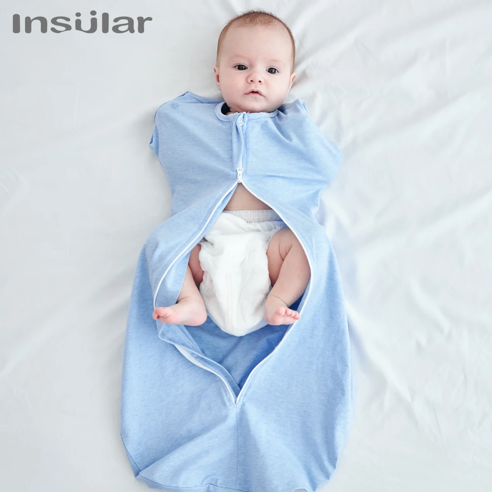 Baby Sleepsacks Ultralight Sleeping Bag Newborn Baby Sleeping Bag 0-9 Months Newborn Cocoon Cotton Baby Raised Hand Anti-shock Swaddle Sleep Sacks Boys Girls Sleepwear