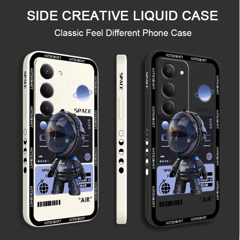 Cosmic Astronaut Silicone Soft Phone Case