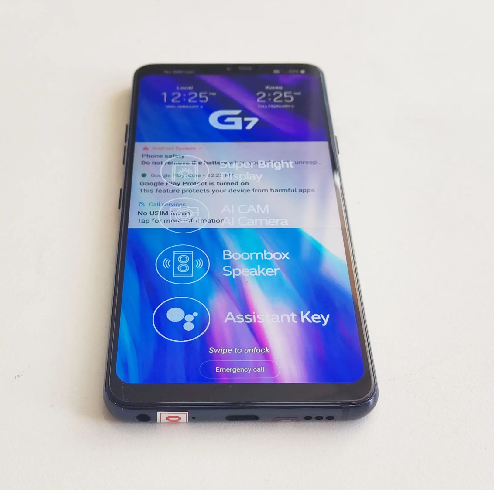 Unlocked Original Cellphone LG G7 ThinQ G710V/N/U  6.1" 4GB + 64GB/6G+128GB Snapdragon845 Dual Camera  (No Polish) giffgaff refurbished phones