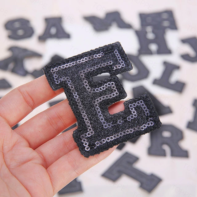 Gold Sequins Alphabet Letter iron On Patch For T-shirt Decoration Repair  jeans Embroidery Patches Applique Garment Accessories - AliExpress