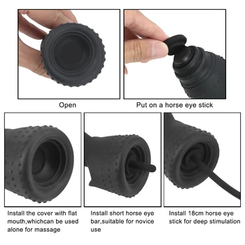 Silicon Men Urethral Sound Masturbator Plug Electric Male Urethra Dilator Masturbation Tools Toys Erotic Goods Penis Massager 3