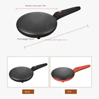 110V 220V Electric Crepe Maker Fast Heating Household Pancake Baking Pan Machine Non-stick Breakfast Cake Maker 2