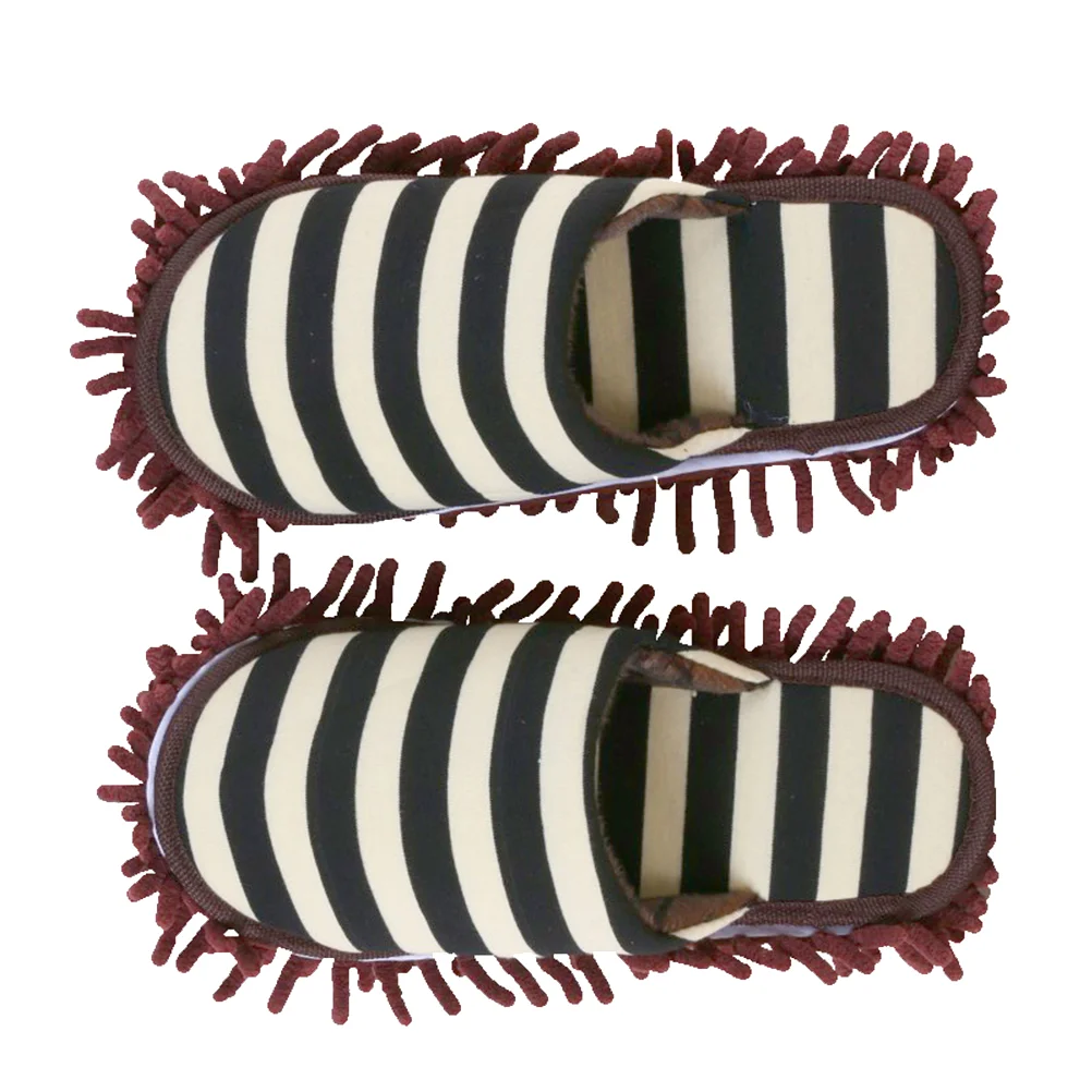 

Cleaning Mop Household Cleaning Shoe Floor Slippers Lay Cover Small Size Dust Mop Cap Coffee