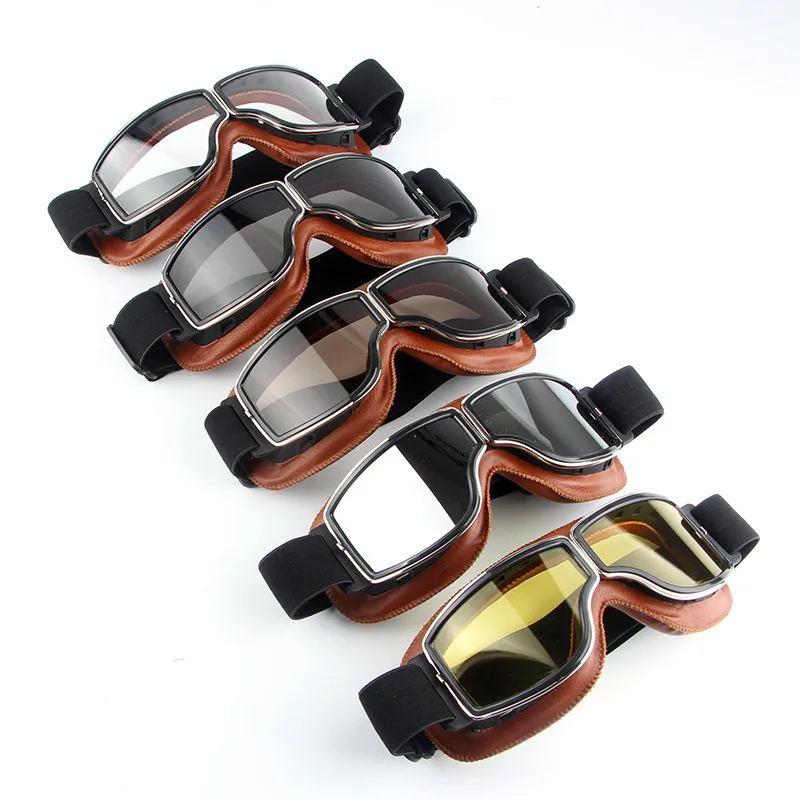 

Metal Retro Goggles Motorcycle Off-road Riding Glasses Outdoor Sports Windproof and Dustproof Goggles