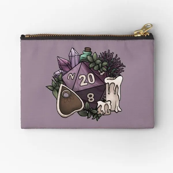 

Witchy D20 Настольный ролевой игры игральные кости на молнии мешочки для хранения ключей Чистое Нижнее белье Трусики монеты деньги косметичка карман для женщин мужчин