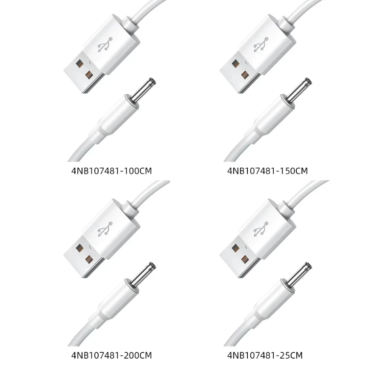 

5V USB to DC35135 Power Cable Cord Support Charging Wide Compatibility for Speaker Sound System, Small Fan, Desk Lamp