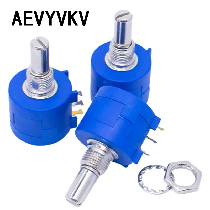 3590S Multiturn Potentiometer 500 1K 2K 5K 10K 20K 50K 100K ohm Potentiometer Adjustable Resistor 3590 102 202 502 103 3590S-2 rotary potentiometer wire wound potentiometer