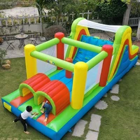 YARD Giant Inflatable Jumping Castle 6.5*3*2.5m Big Bounce House With Large Slide Trampoline Inflatable Bouncer Obstacle Slides 1