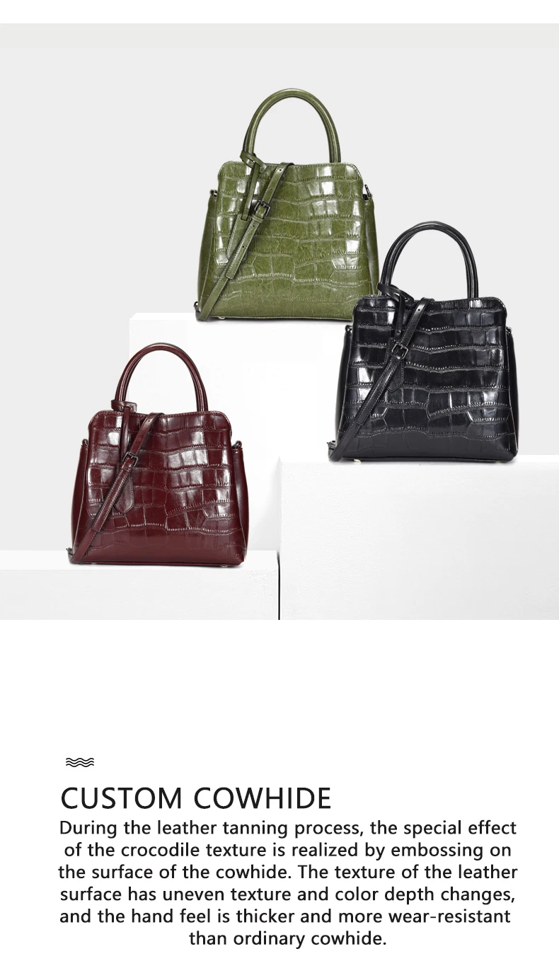 Women Bag Large Capacity Tote Bags New Handbags Oil Waxed Leather Women's Bags One Shoulder Crossbody Women's Bags