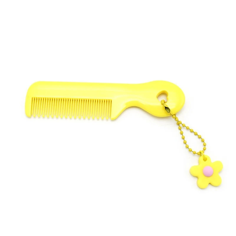 Ins Mini Comb for Baby Girl Boy Small Koran Cartoon Animal Floral Protable Hair Brushes Little Girl Kid Hair