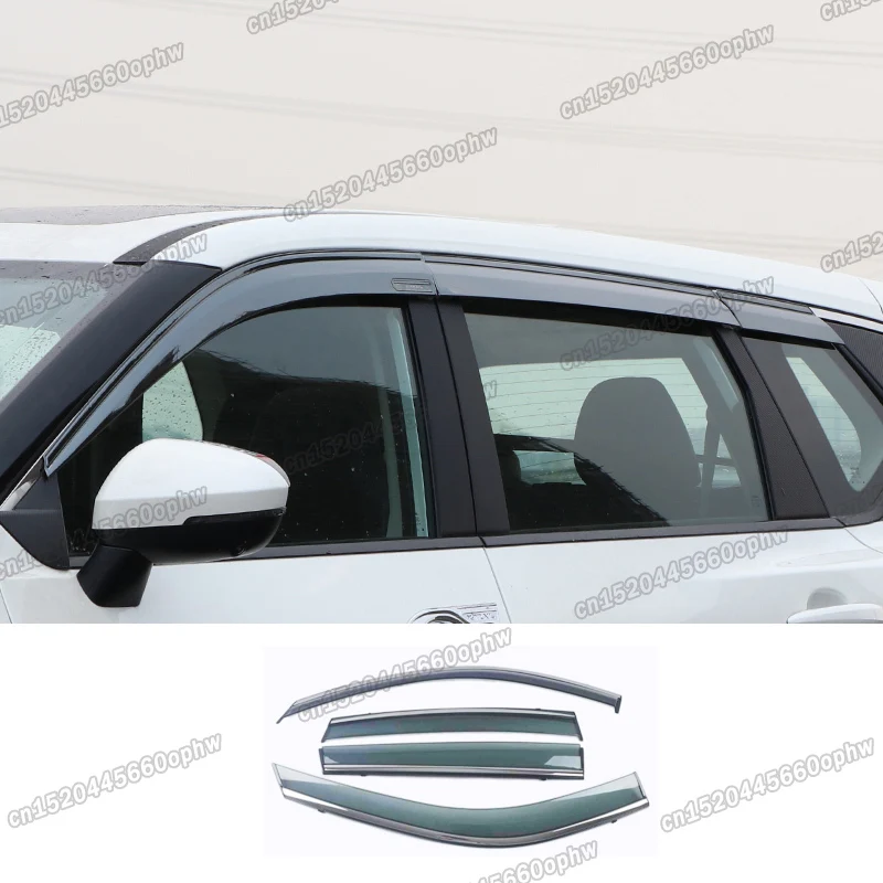 

Car Window Rain Visor Trims Rain Shield Protector for Nissan X-trail 2021 2022 2023 Rouge T33 Accessories Auto Style Kit 2024