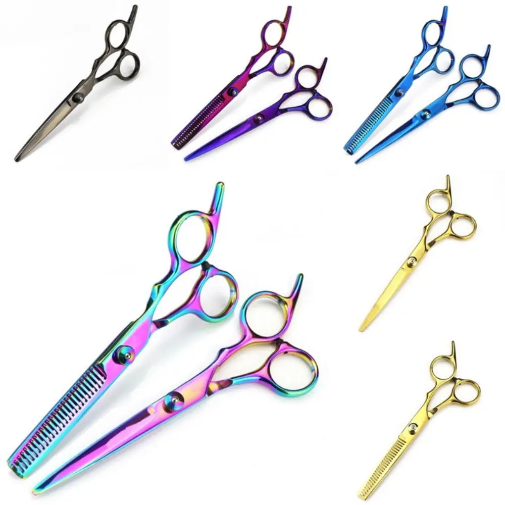 

Stainless Steel Hair Cutting Scissors 6.0 Inch Thinning Hairdressing Shears Barber Salon Black Barber Scissors Barber Shop