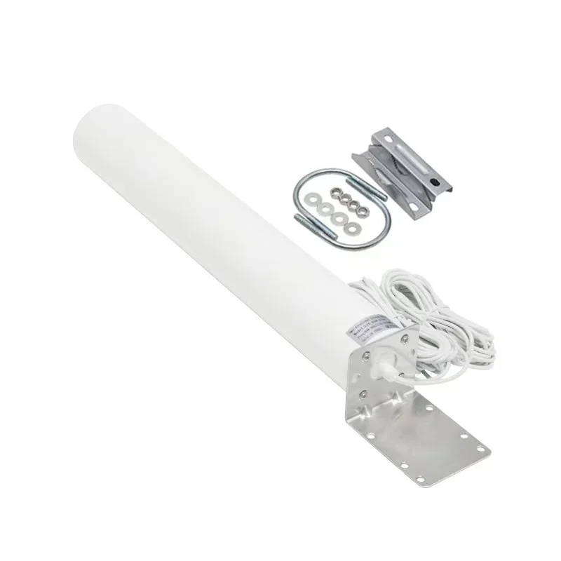 4G LTE 5G Outdoor Mimo Cylinder Antenna 700-3800MHz Waterproof Omni Antennae for GSM 4G Cell Phone Signal Booster 5G Router