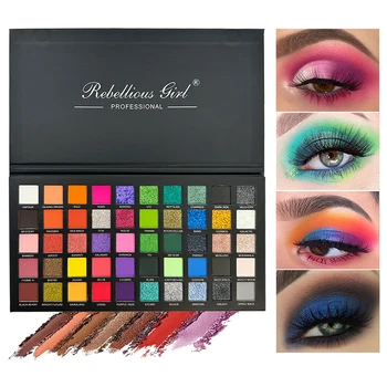 50Color Eye Shadow palette Matte Shimmer Makeup Plate Highly Colored Color Powder Durable Waterproof Eye Shadow Makeup Cosmetics 2