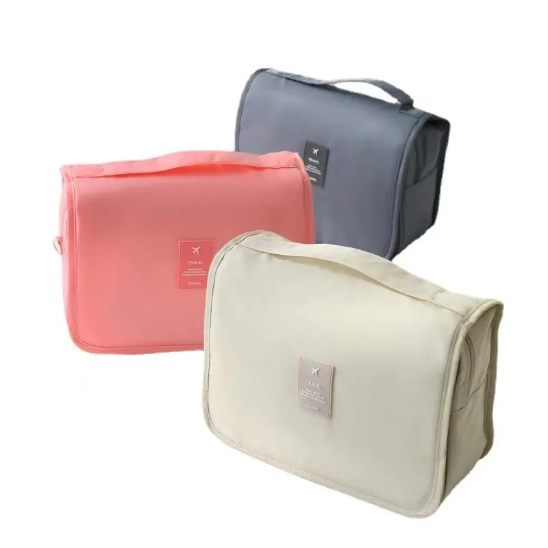 Makeup bag for women, large capacity portable storage bag, 2023, high-end foldable travel storage, toiletries bag hook
