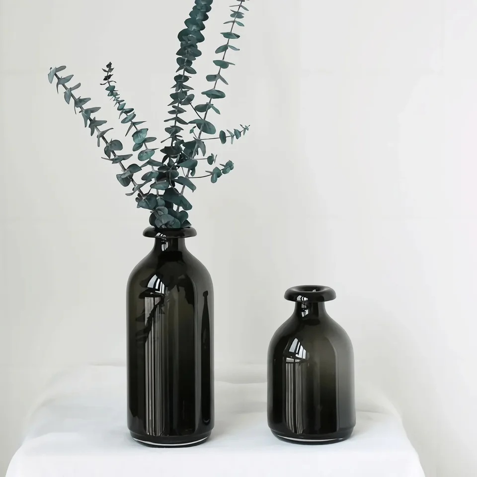 Lusso Moderno e minimalista vaso di vetro trasparente decorazione