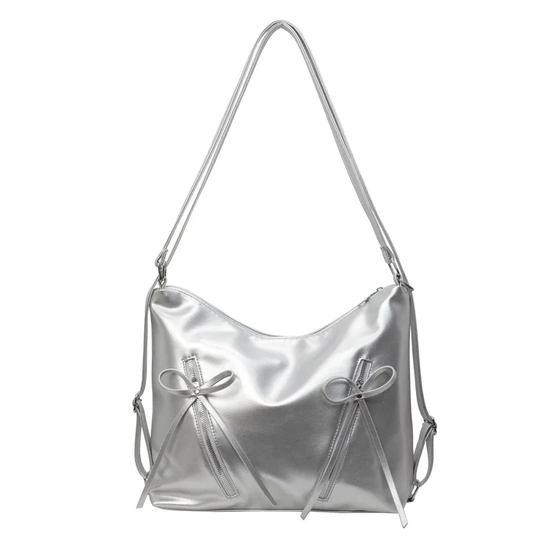 thumbnail image 1 of Bolsos de hombro ligeros y versátiles con cremallera de PU para jóvenes, gran oferta 2024, nuevos bolsos concisos de alta capacidad para mujeres, bolsas para mujeres, 1 of 5