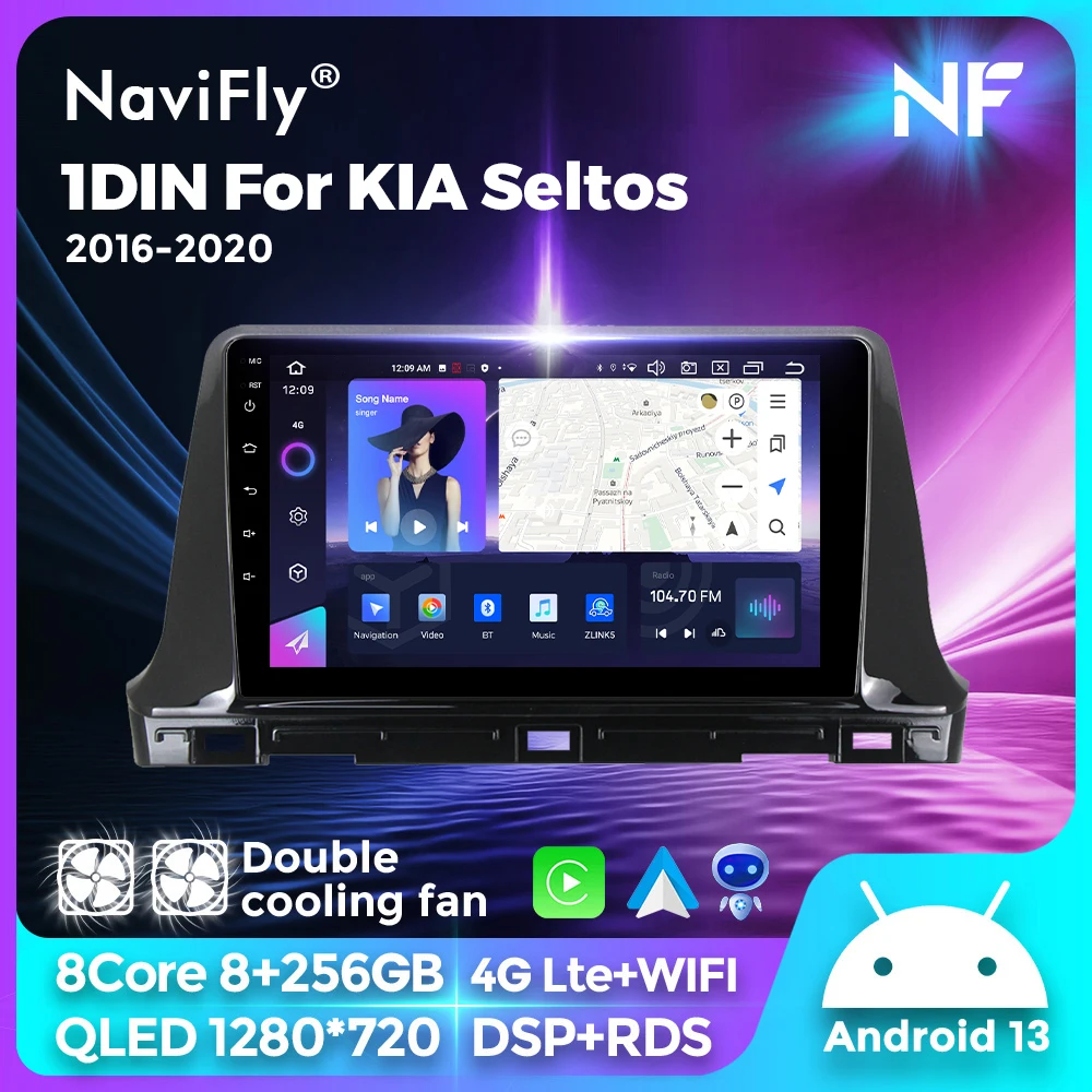 

Split Screen DSP+RDS Car Automotive Multimedia Player Wireless Carplay FM Car Radio 1DIN For KIA Seltos 2016-2020 GPS Navigation