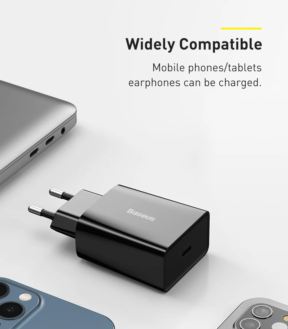 20W Quick Charge QC 3.0 PD USB C Fast Charger Type C Charger for iPhone 15 14 13