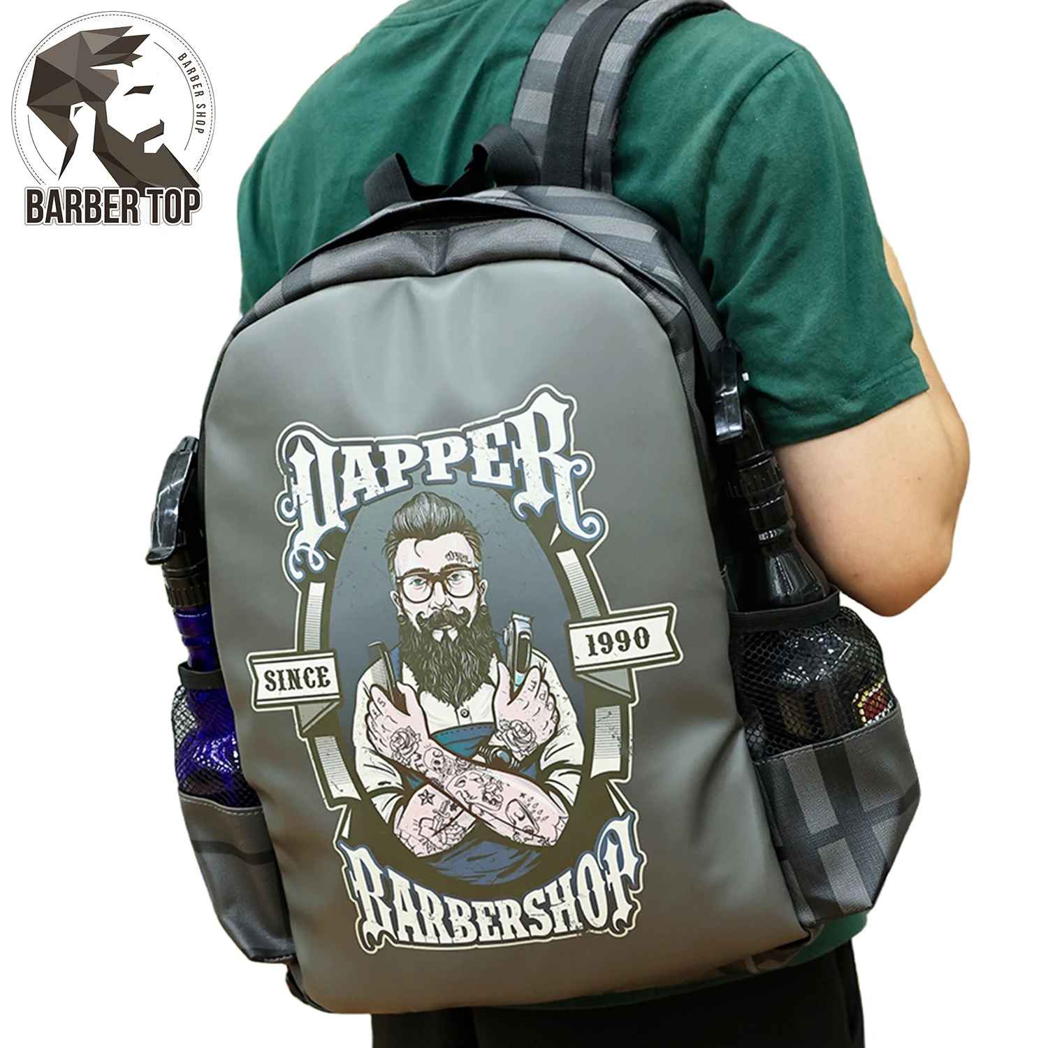 Barber Supplies Haircut Clippers Backpack Large Capacity Hair Cutting Tool Bag Hairstylist Travel Bag Salon Supplies Organizer sharkbang 40 sheets a6 cards pocket book large capacity organizer memo bills ticket stickers bag holder stationery supplies