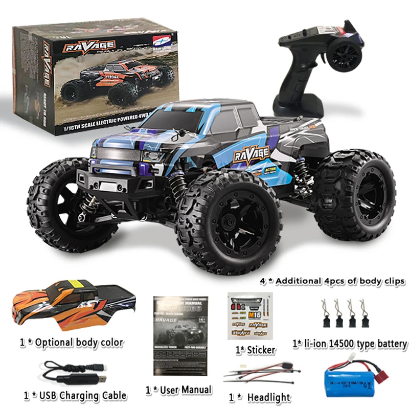 Hbx16889 haiボクシング1/16 rcカー、4 x4オフロードrcトラック