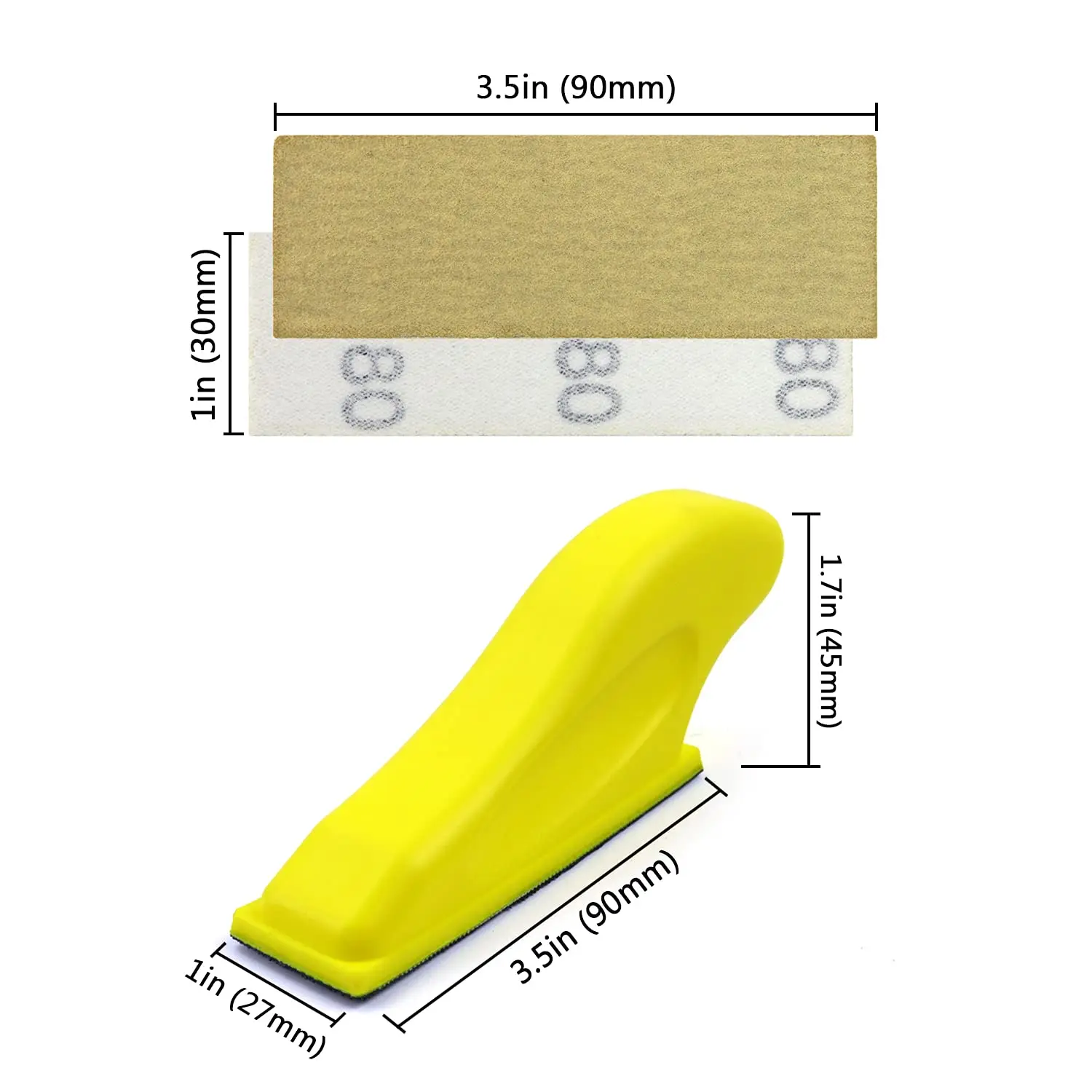 50Pcs Detail Dry Sandpaper Kit for Micro Sander Detail Handle Sanding Tools Tight Narrow Spaces Polishing for Woodworking sandpaper tools mini sandpaper kit