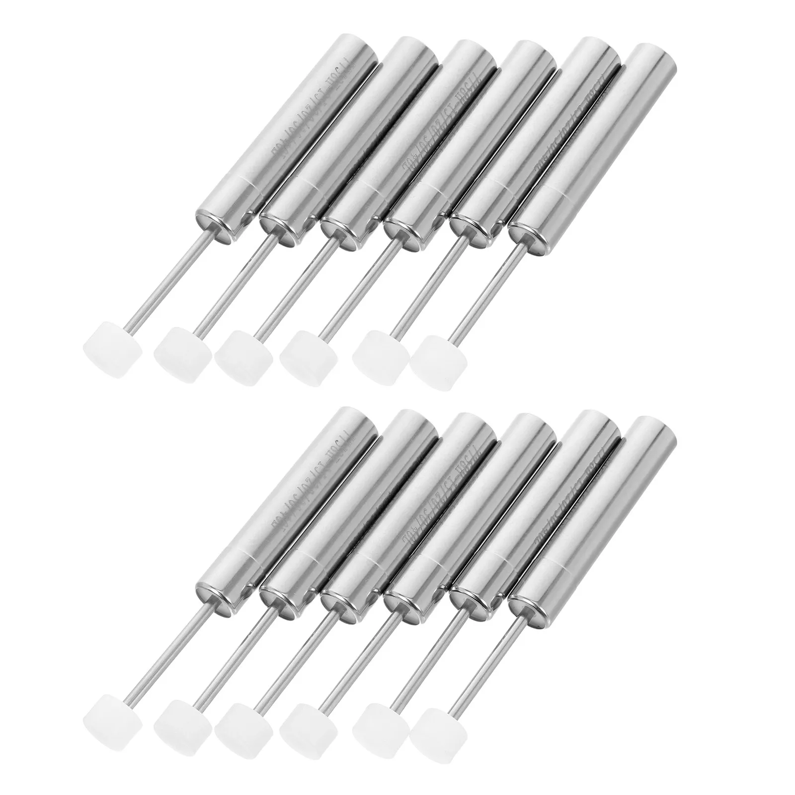12Pcs 유압 쓰레기통 댐퍼 부드럽고 느린 닫힘 댐핑 장치 주방 캐비닛 도어 서랍용 쓰레기통 댐퍼 부품