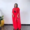 3 Piece Set Clothes African Dresses for Women 2025 Traditional Nigeria Chiffon Open Abaya Dress Pants Suit Musulman Robe Outfits