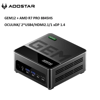 AOOSTAR Mini PC GEM12+ AMD Ryzen 7 PRO 8845HS 5.1GHz 32GB DDR5 1TB SSD USB4 HDMI2.1 WiFi6 BT5.2 Mini PC Computer Gamer Finestra 11 1