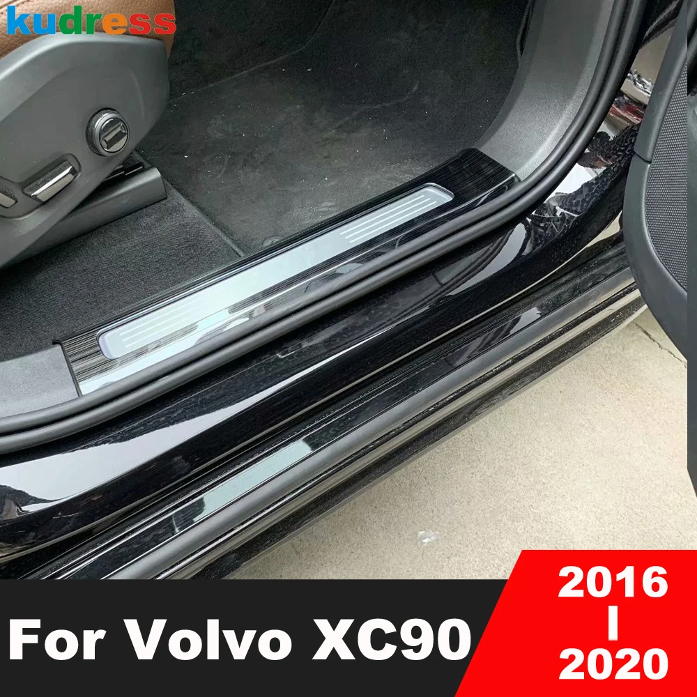 Накладка на порог из нержавеющей стали для Volvo XC90 XC 90 2016 2017 2018 2019 2020 | Автомобили и