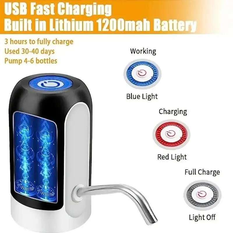 Water Pump Electric 1pc For Bottled Water Purified Water Bucket Dispenser