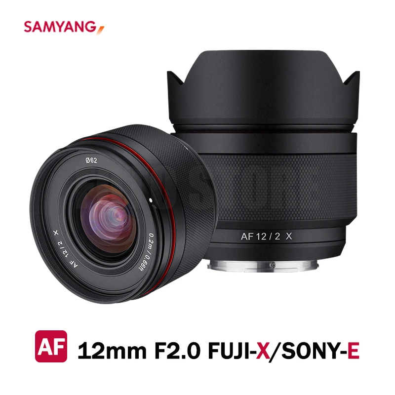 Parel Decoratie Op de een of andere manier Samyang 12mm F2 Lens Af Wide Angle Lens For Sony E Fuji X Mount Camera A7  A9 A7 Iv A7iii A6600 A7r3 Xt3 Xt04 X-t10 X-pro - Camera Lenses - AliExpress