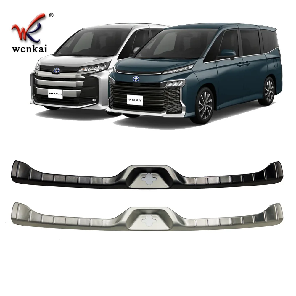 

Car stickers For Toyota Voxy Noah 90 Stainless Steel Rear Trunk Bumper Protector Rear Scuff Plate Rear Door Sill Car Accessories