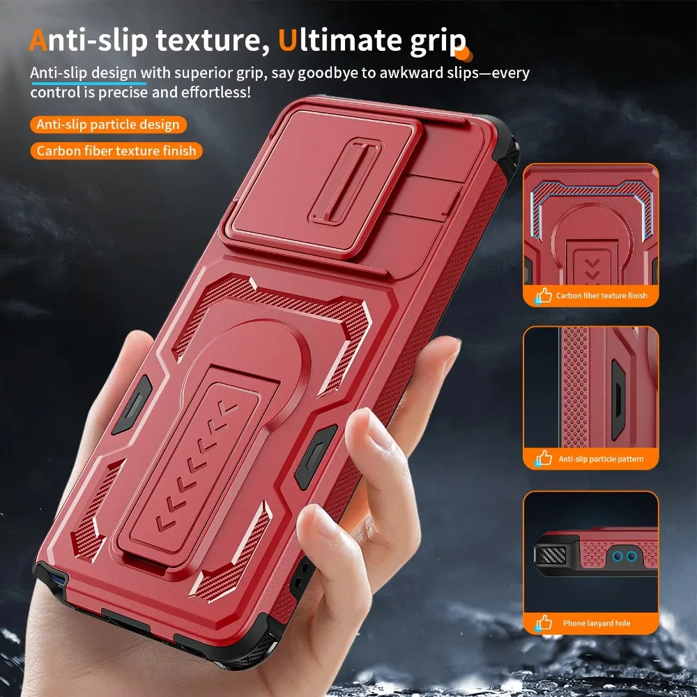 Durable Folding Rugged Phone Case with Drop-Proof Lens Protector